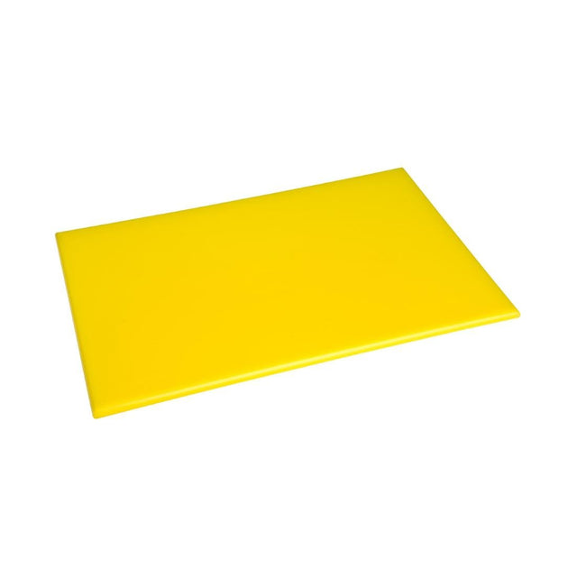 Hygiplas High Density Antibacterial Yellow Chopping Board 455x305x12mm - F156  Hygiplas