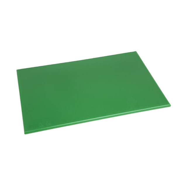 Hygiplas High Density Antibacterial Green Chopping Board 455x305x12mm - F158  Hygiplas