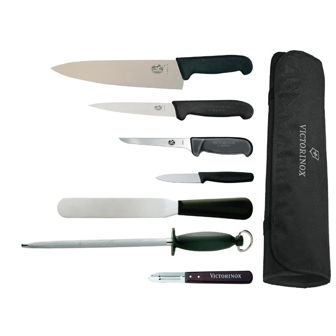 Victorinox 21.5cm Chefs Knife with Hygiplas and Vogue Knife Set - F221  Victorinox