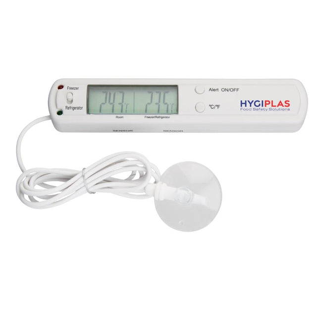 Hygiplas Fridge Freezer Thermometer With Alarm - F314  Hygiplas