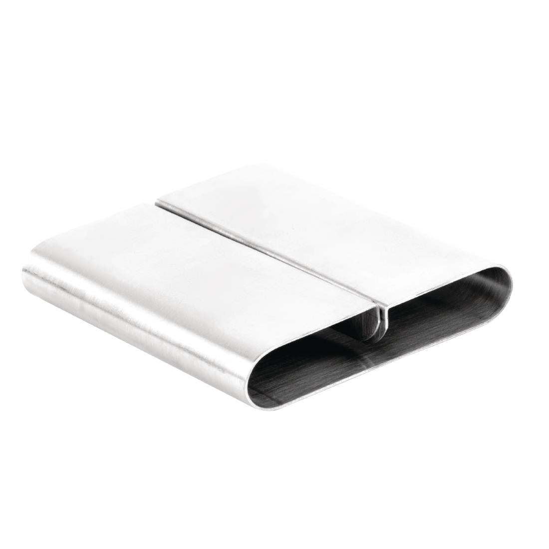 Olympia Curved Stainless Steel Menu Card Holder - F778  Olympia