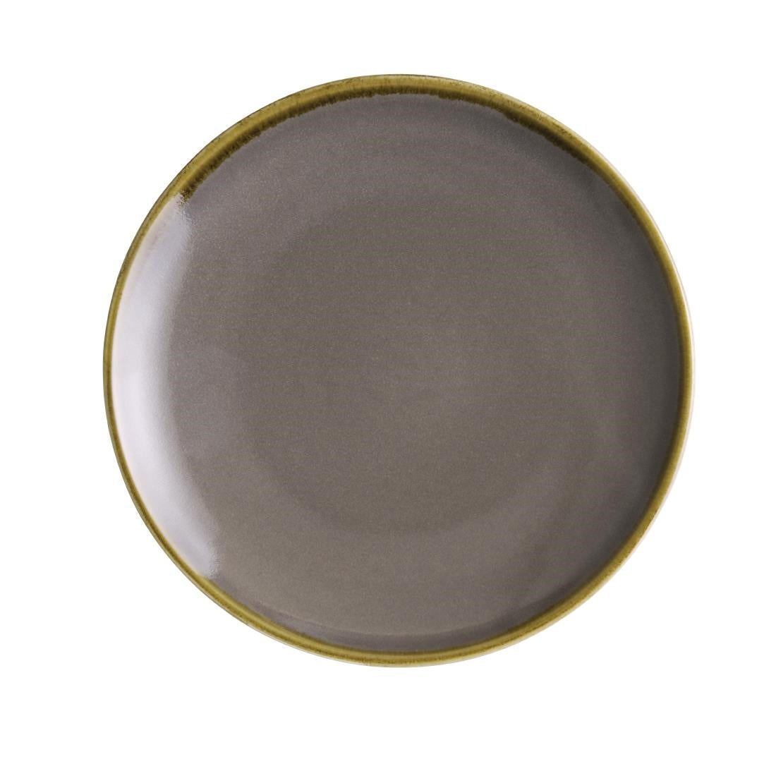 Olympia Kiln Smoke Round Coupe Plates 180mm (Pack of 6) - FA027  Olympia