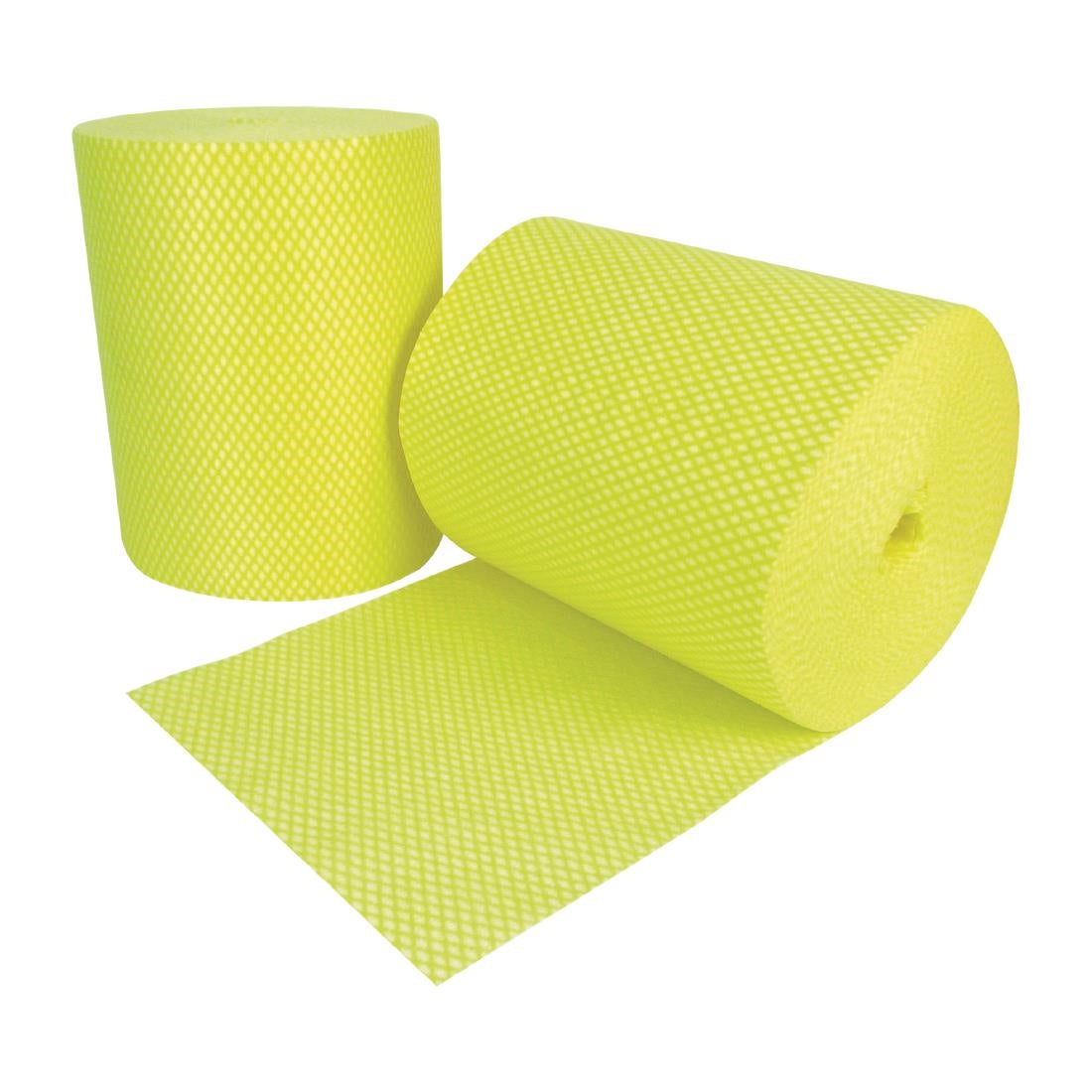 EcoTech Envirolite Super Antibacterial Cleaning Cloths Yellow (Roll of 2 x 500) - FA206  EcoTech