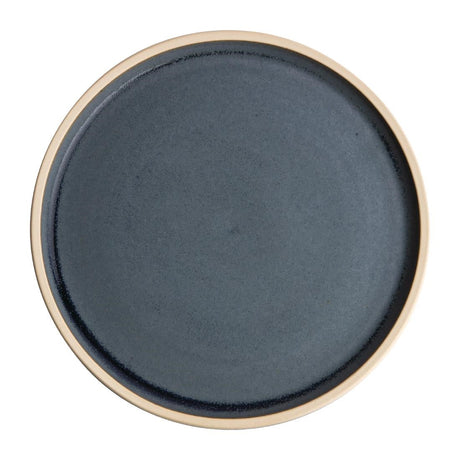 Olympia Canvas Flat Round Plate Blue Granite 180mm (Pack of 6) - FA300  Olympia