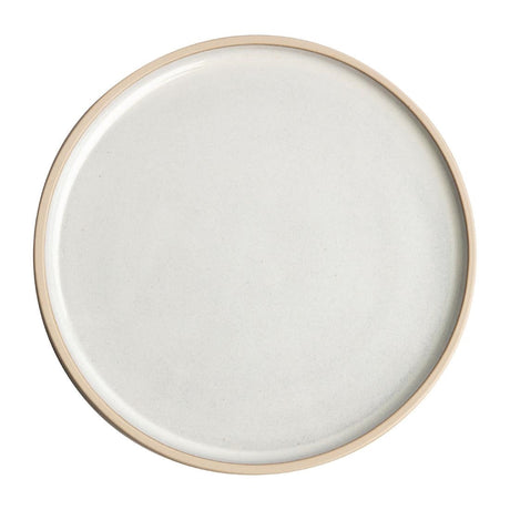 Olympia Canvas Flat Round Plate Murano White 180mm (Pack of 6) - FA328  Olympia