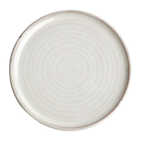 Olympia Canvas Small Rim Round Plate Murano White 265mm (Pack of 6) - FA331  Olympia