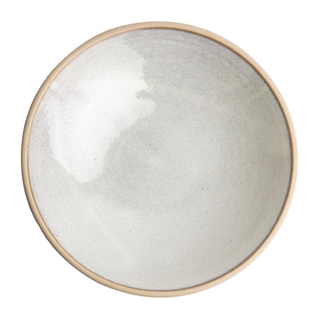 Olympia Canvas Shallow Tapered Bowl Murano White 200mm (Pack of 6) - FA333  Olympia