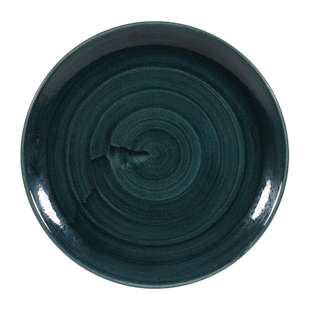 Churchill Stonecast Patina Coupe Plates Rustic Teal 288mm (Pack of 12) - FA591  Churchill