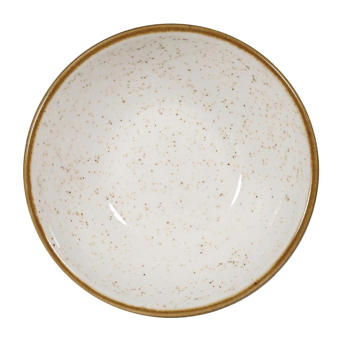 Churchill Stonecast Shallow Bowls Barley White 7oz 116mm (Pack of 12) - FA640  Churchill