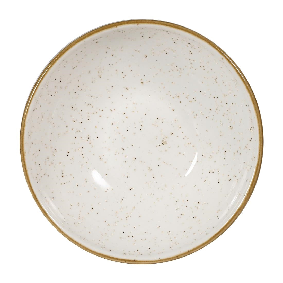 Churchill Stonecast Shallow Bowls Barley White 9oz 130mm (Pack of 12) - FA641  Churchill