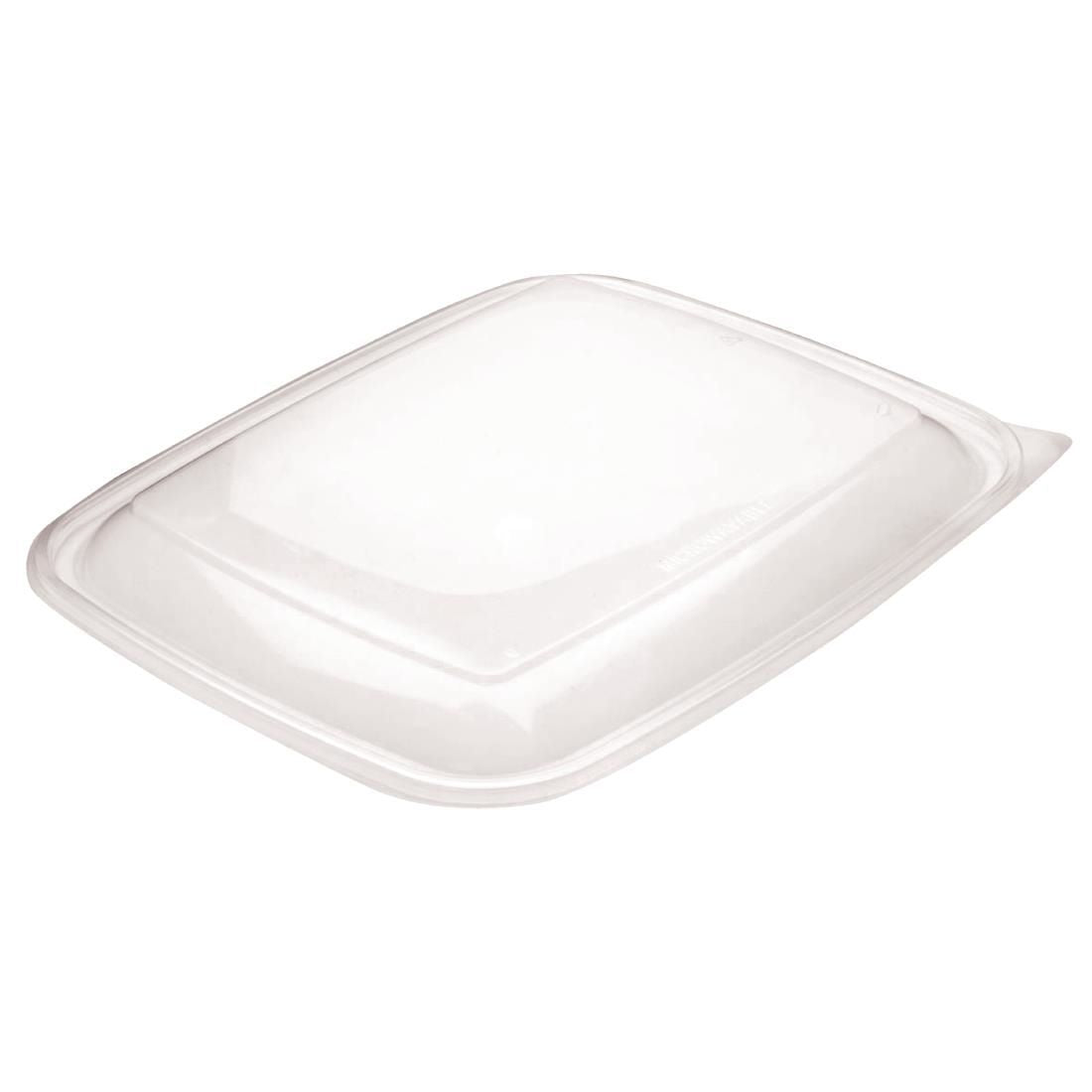 Fastpac Large Rectangular Food Container Lids 1350ml / 48oz (Pack of 150) - DW785 Takeaway Food Containers FastPac