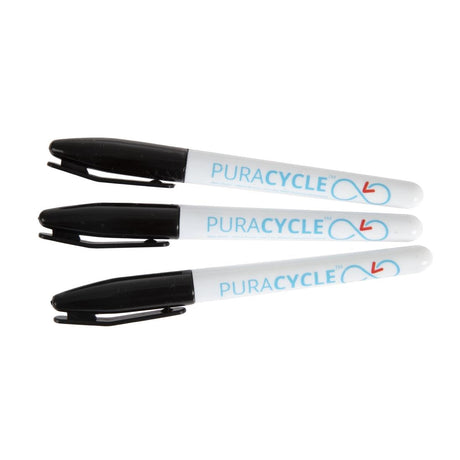 Puracycle Non-Toxic Marker Pens Black 3 Pack - FB284  PuraCycle