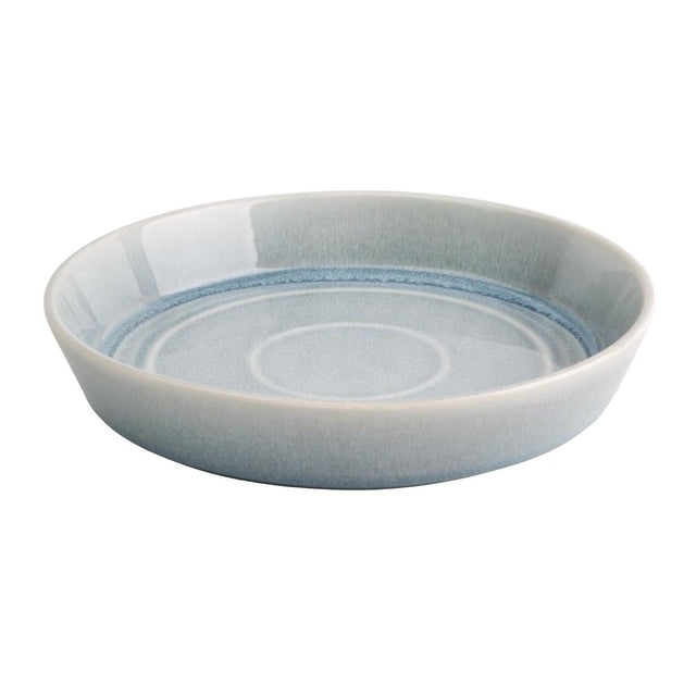 Olympia Cavolo Flat Round Bowls Ice Blue 220mm (Pack of 4) - FB566  Olympia