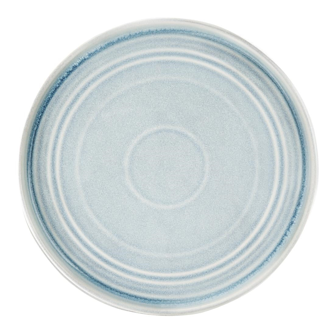 Olympia Cavolo Flat Round Plates Ice Blue 270mm (Pack of 4) - FB569  Olympia