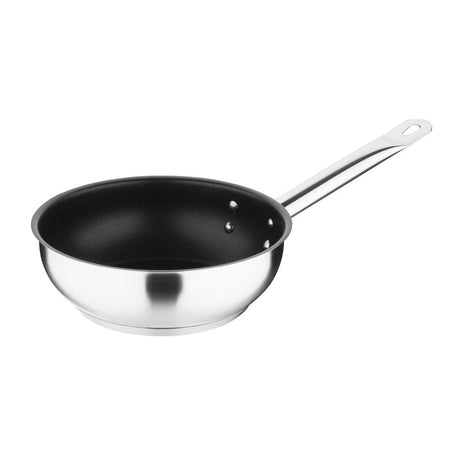 Vogue Stainless Steel Non-Stick Teflon Platinum Plus Sauté Pan 20cm - FC098  Vogue