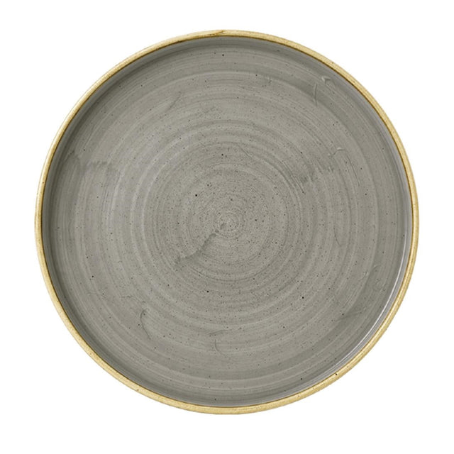 Churchill Stonecast Walled Chefs Plates Peppercorn Grey 210mm (Pack of 6) - FC164  Churchill