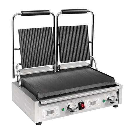 Buffalo Double Ribbed Top Contact Grill - FC385 Contact Grills & Panini Makers Buffalo