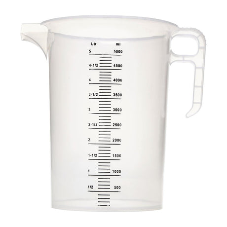 Pro-Measures Polypropylene Measuring Jug 5Ltr - FD329  Pro-Measures