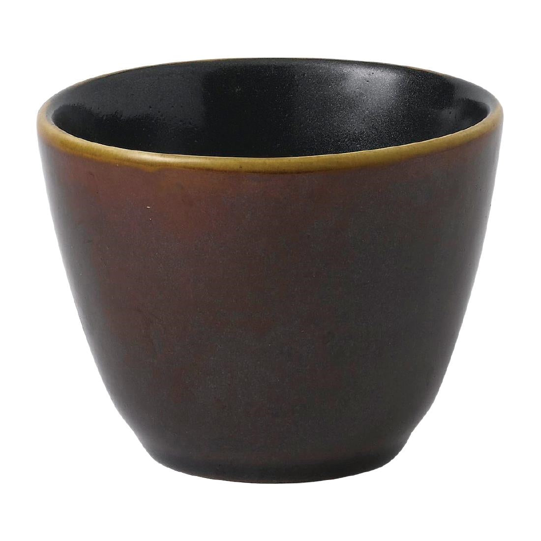 Churchill Nourish Contour Chip Mug Cinnamon Brown Two Tone 291ml (Pack of 12) - FD819  Churchill