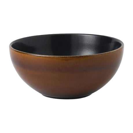 Churchill Nourish Noodle Bowl Cinnamon Brown Two Tone 183mm (Pack of 6) - FD821  Churchill