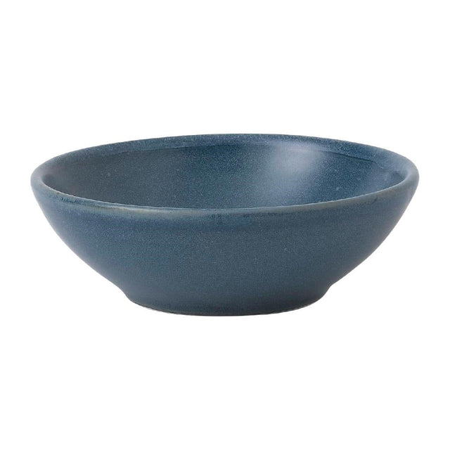 Churchill Super Vitrified Nourish Oslo Contour Shallow Bowl Blue 116mm (Pack of 12) - FD823  Churchill