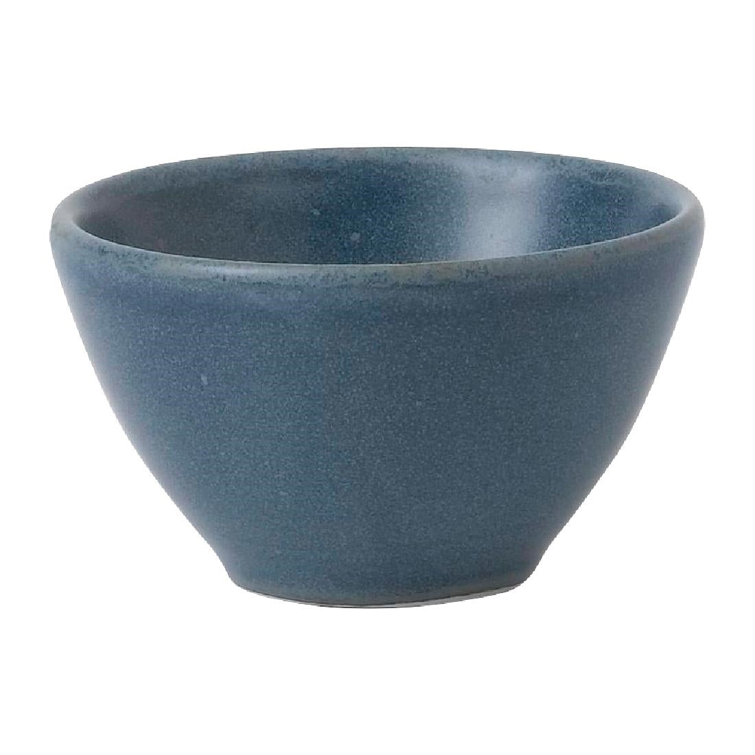 Churchill Super Vitrified Nourish Oslo Blue Contour Dip Pots 60ml (Pack of 12) - FD826  Churchill