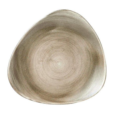 Churchill Stonecast Patina Lotus Plates Antique Taupe 254mm (Pack of 12) - FD863  Churchill