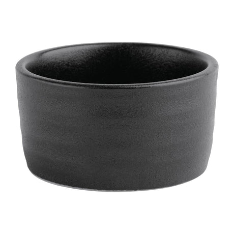 Olympia Cavolo Dipping Dish Textured Black 67mm (Pack of 12) - FD911  Olympia