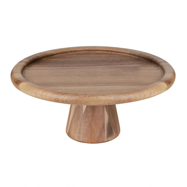 Olympia Acacia Cake Stand 305x127(H)mm - FE150  Olympia