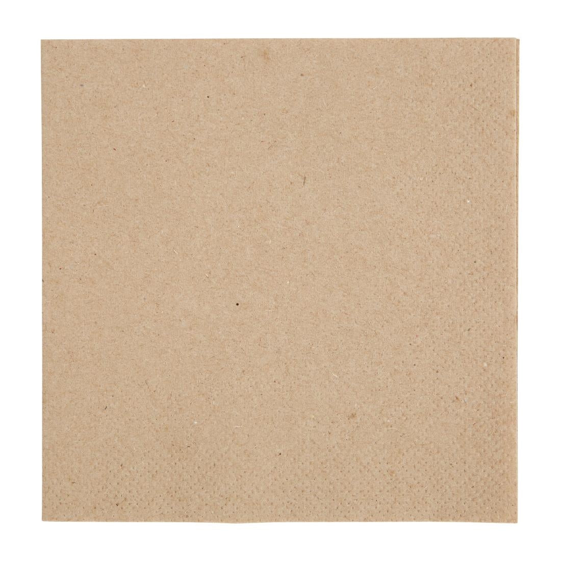 Fiesta Recyclable Recycled Cocktail Napkin Kraft 24x24cm 2ply 1/4 Fold (Pack of 4000) - FE217  Fiesta