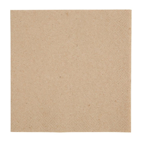 Fiesta Recyclable Recycled Cocktail Napkin Kraft 24x24cm 2ply 1/4 Fold (Pack of 4000) - FE217  Fiesta