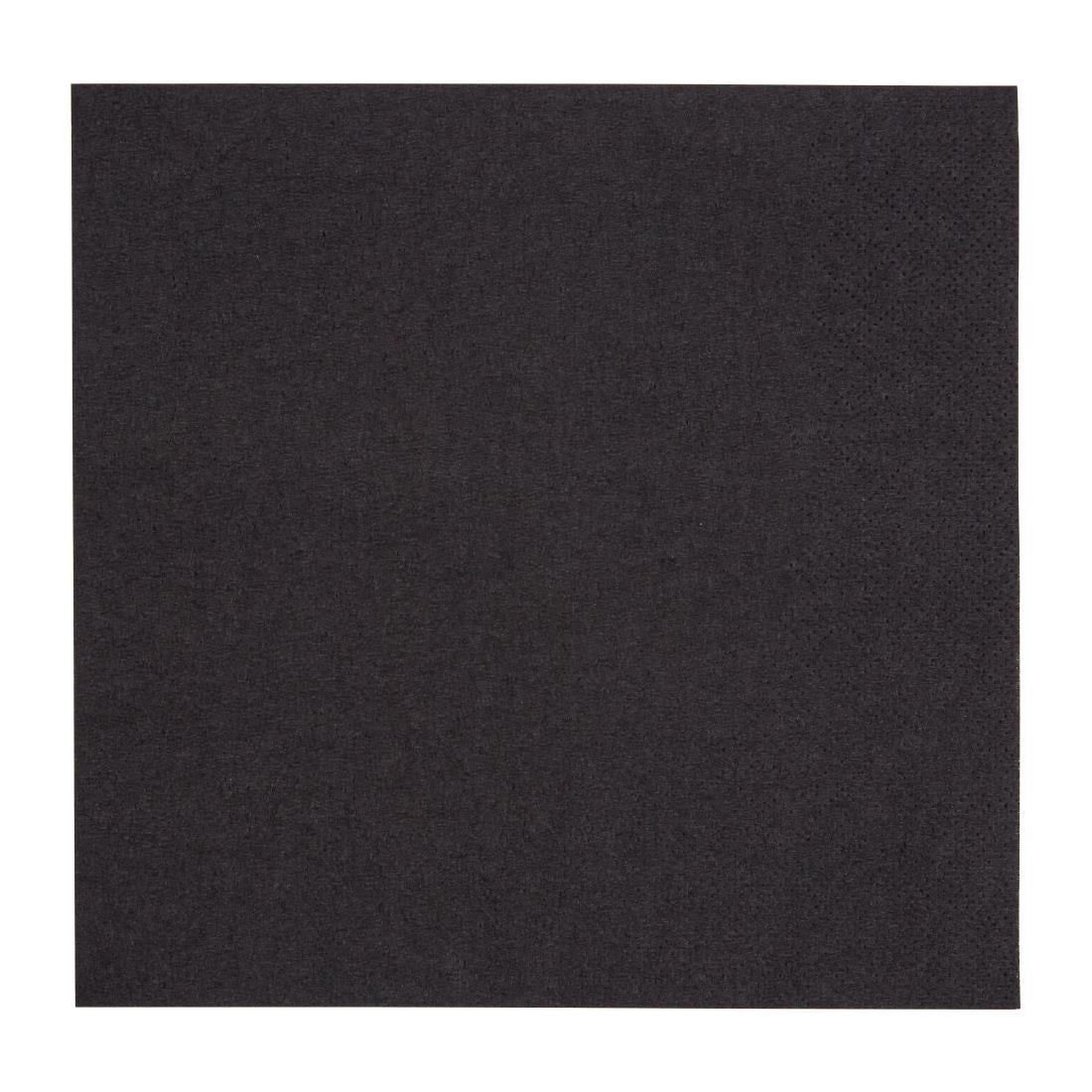 Fiesta Recyclable Lunch Napkin Black 33x33cm 2ply 1/4 Fold (Pack of 2000) - FE225  Fiesta