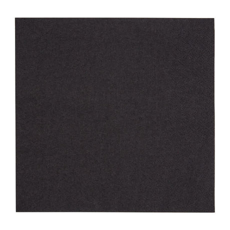 Fiesta Recyclable Lunch Napkin Black 33x33cm 2ply 1/4 Fold (Pack of 2000) - FE225  Fiesta