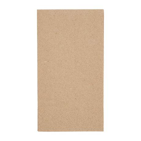 Fiesta Recyclable Recycled Lunch Napkin Kraft 33x33cm 2ply 1/8 Fold (Pack of 2000) - FE234  Fiesta