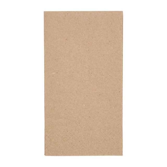 Fiesta Recyclable Recycled Lunch Napkin Kraft 33x33cm 2ply 1/8 Fold (Pack of 2000) - FE234  Fiesta