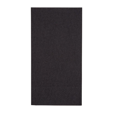 Fiesta Recyclable Dinner Napkin Black 40x40cm 2ply 1/8 Fold (Pack of 2000) - FE249  Fiesta