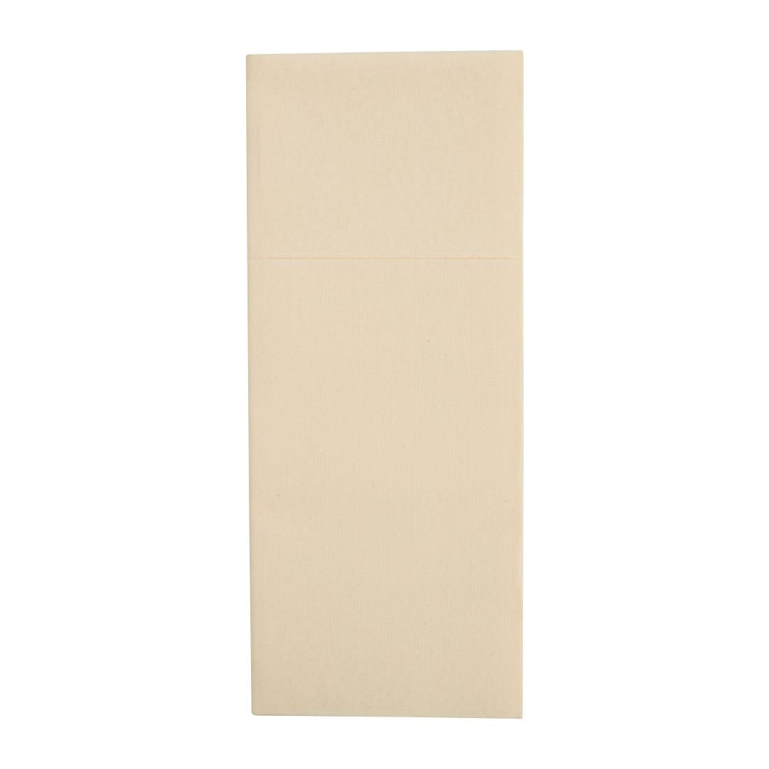 Fiesta Recyclable Premium Tablin Dinner Napkin Cream 48x40cm Airlaid Pocket Fold (Pk 400) - FE278  Fiesta