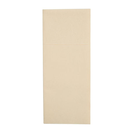 Fiesta Recyclable Premium Tablin Dinner Napkin Cream 48x40cm Airlaid Pocket Fold (Pk 400) - FE278  Fiesta