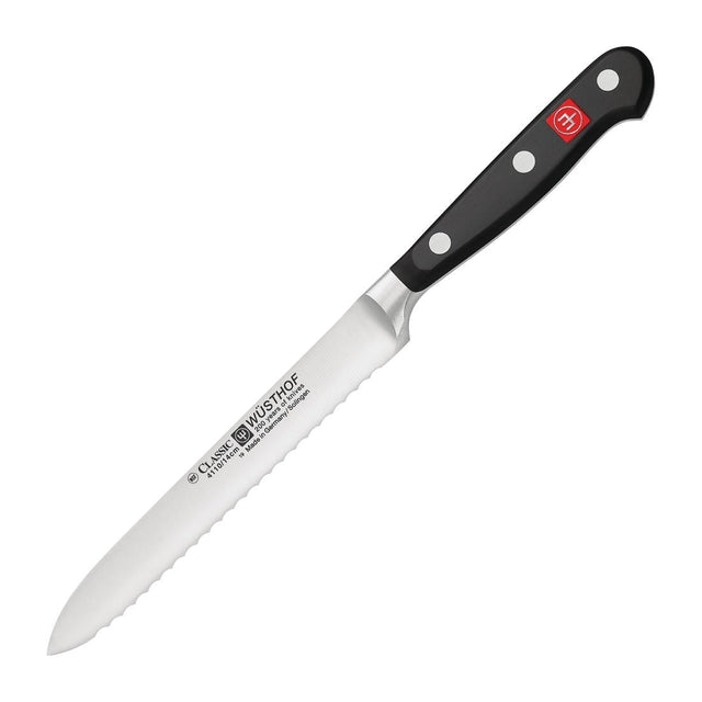 Wusthof Classic Serrated Utility Knife 12.7cm - FE453  Wusthof