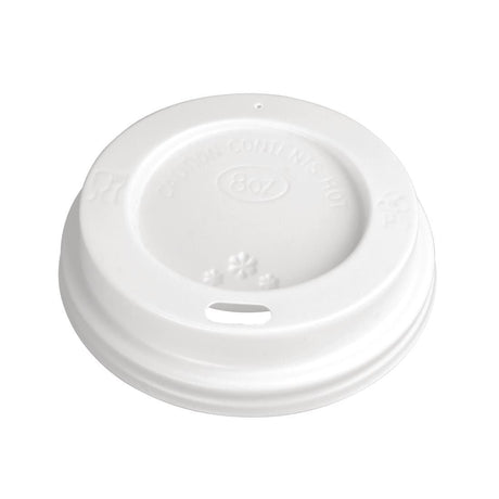 Fiesta Disposable Coffee Cup Lids White 225ml / 8oz (Pack of 1000) - CE256 Disposable Cups Fiesta