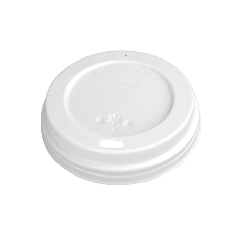 Fiesta Disposable Coffee Cup Lids White 340ml / 12oz and 455ml / 16oz (Pack of 1000) - CE257 Disposable Cups Fiesta