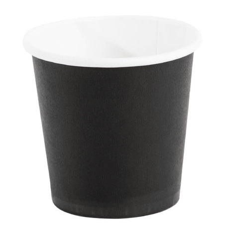 Fiesta Disposable Espresso Cups Single Wall Black 112ml / 4oz (Pack of 1000) - GF018 Disposable Cups Fiesta