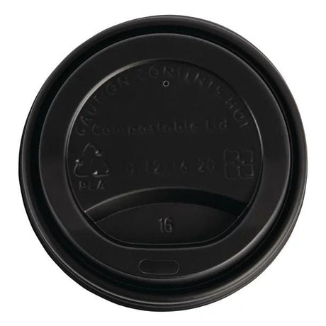 Fiesta Green Compostable Coffee Cup Lids 340ml / 12oz (Pack of 50) - DS055 Disposable Cups Fiesta Green