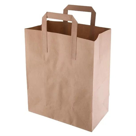 Fiesta Green Recycled Brown Paper Carrier Bags Large (Pack of 250) - CF592 Paper Bags Fiesta Green