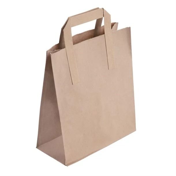 Fiesta Green Recycled Brown Paper Carrier Bags Large (Pack of 250) - CF592 Paper Bags Fiesta Green