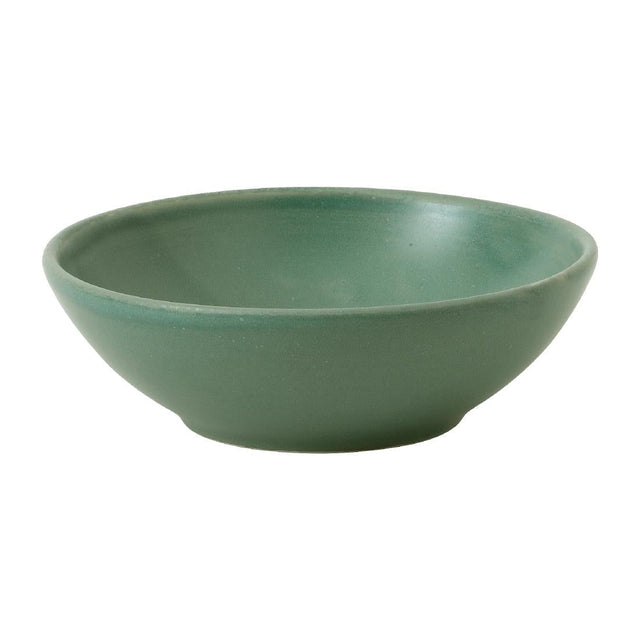 Churchill Super Vitrified Nourish Andorra Green Shallow Bowl 9oz (Box 12) - FJ711  Churchill