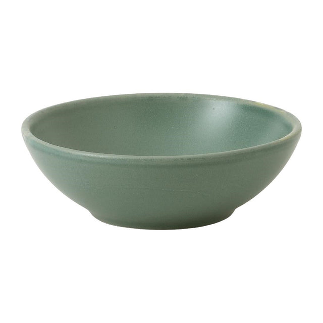 Churchill Super Vitrified Nourish Andorra Green Shallow Bowls 7oz (Pack of 12) - FJ712  Churchill