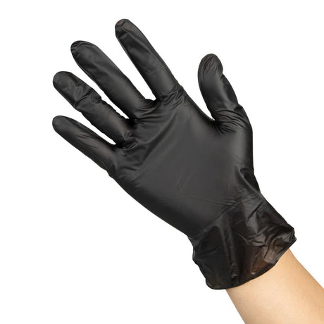 Hygiplas Vinyl Black Powder Free Glove L (Pack of 100) - FJ748-L  Hygiplas