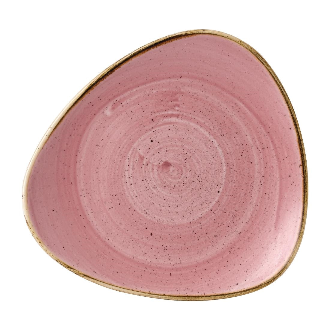 Churchill Stonecast Triangle Plates Petal Pink 9" (Pack of 12) - FJ905  Churchill   