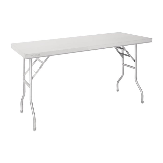 Vogue Stainless Steel Folding Work Table 1220x610x780mm - FN288  Vogue